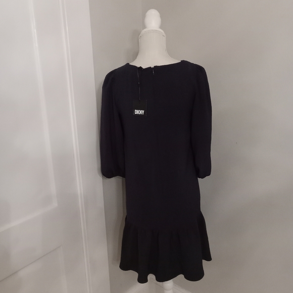DKNY NAVY DRESS SIZE 4 - Picture 6 of 7